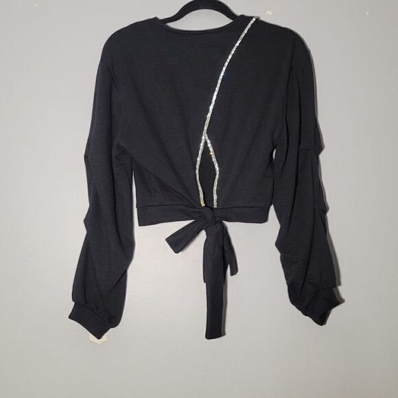 Culpos x INC culposII cutout-back  sweatshirt black size xsmall - Picture 10 of 12